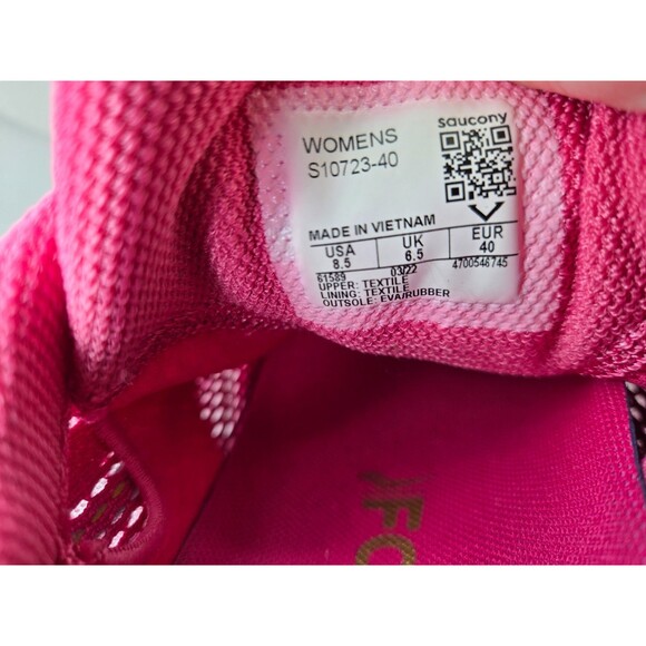 Saucony Kinvara 13 Shoes Women's 8.5 Prospect Quartz Rose Road Running Sneakers - Picture 8 of 8